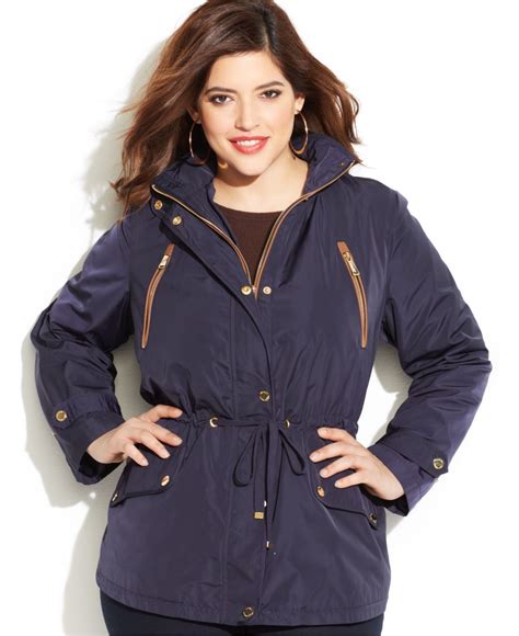 michael kors plus size coats 4x|michael kors anorak raincoat.